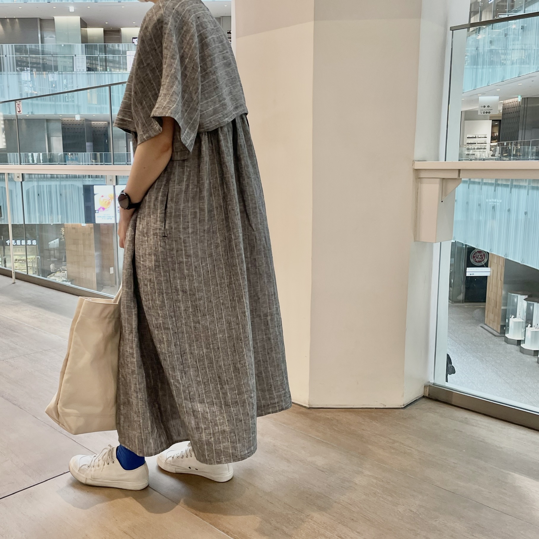 【KITTE丸の内店】リネンセットアップ　と　アンサンブルワンピ。