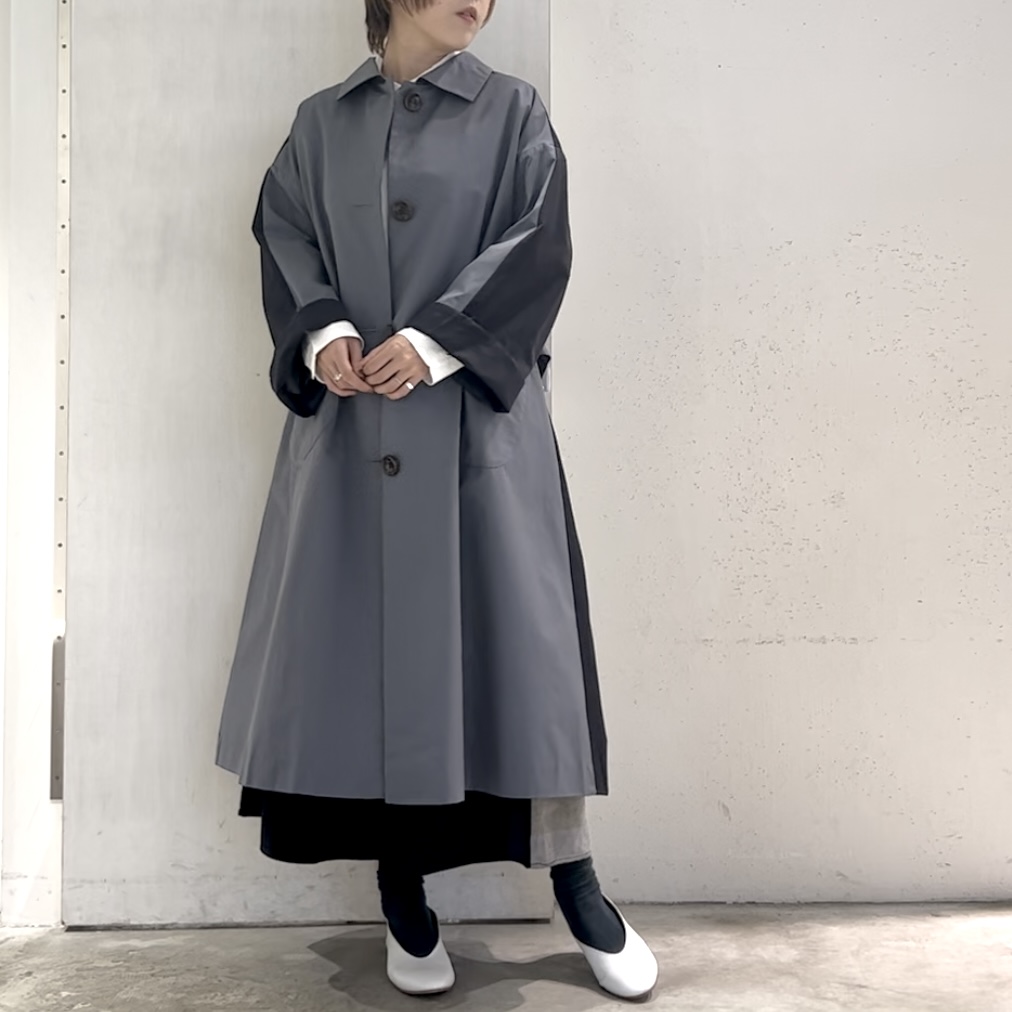 【吉祥寺パルコ店】人気のオーバーサイズバイカラーコート＊