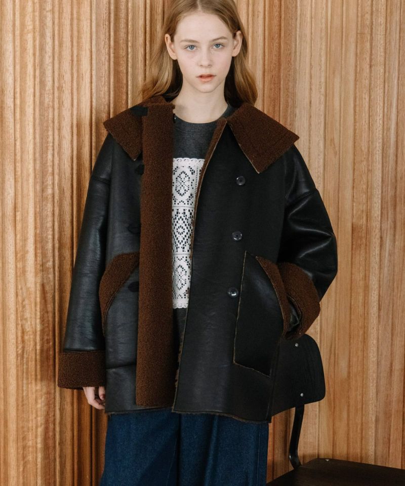 ビッグカラーボンバージャケット