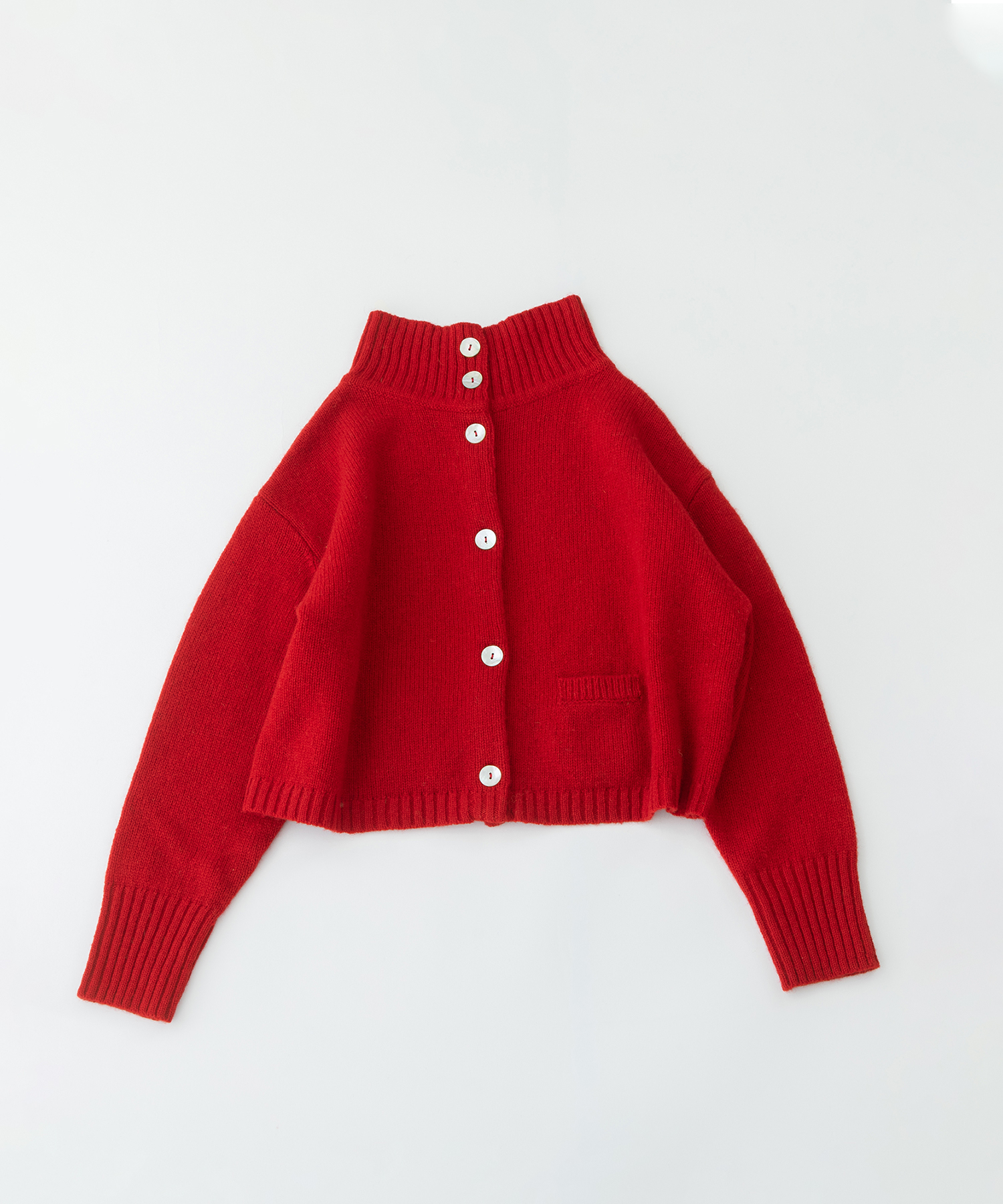 シェットランドウールショート2wayセーター