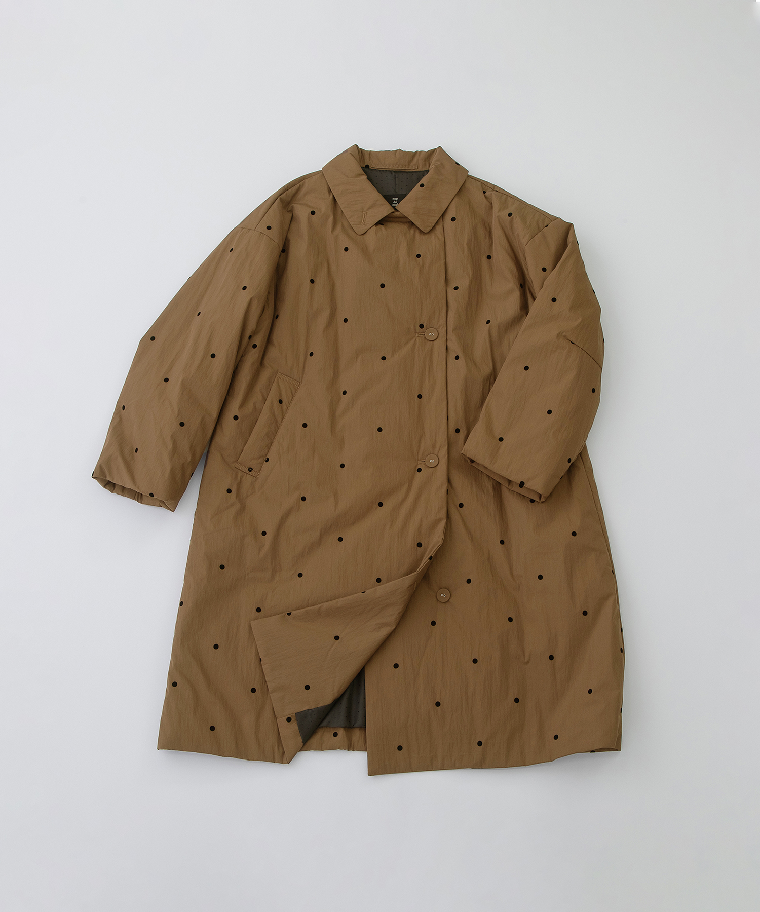 フロッキーpolka中綿3wayカラーコート