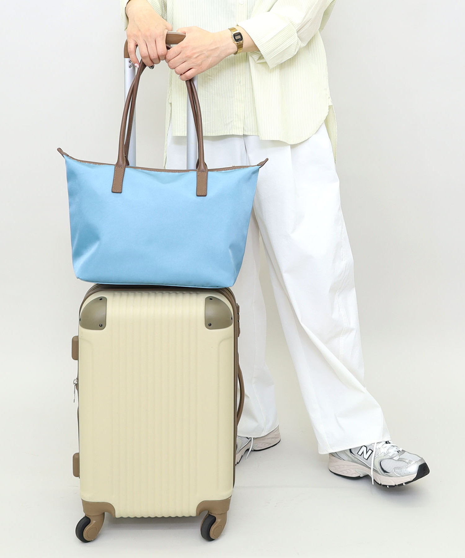 撥水生地ｘシュリンクレザートートバッグ／Ａ４対応 本革FG