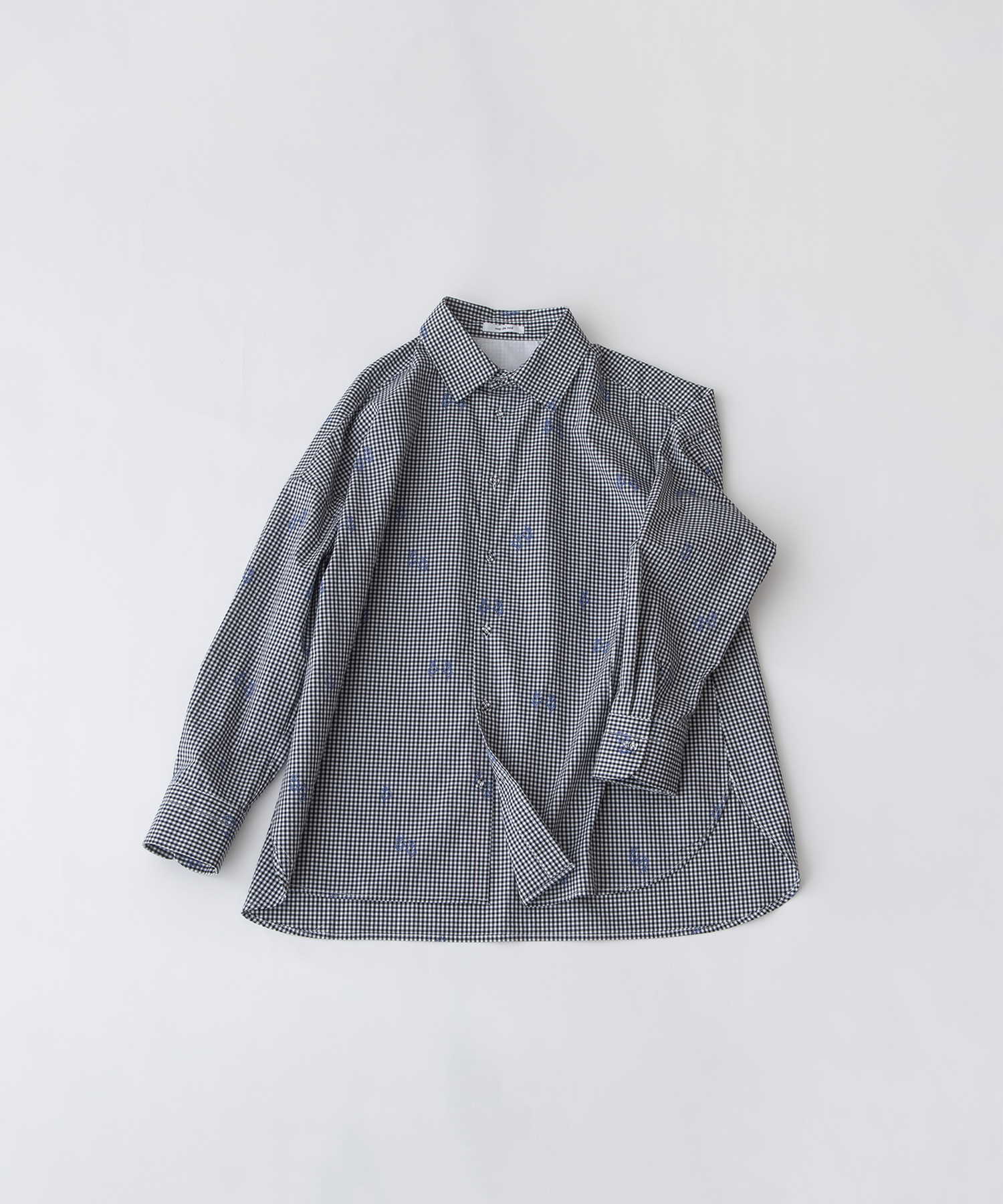 ユーカリプリントオーバーサイズシャツ