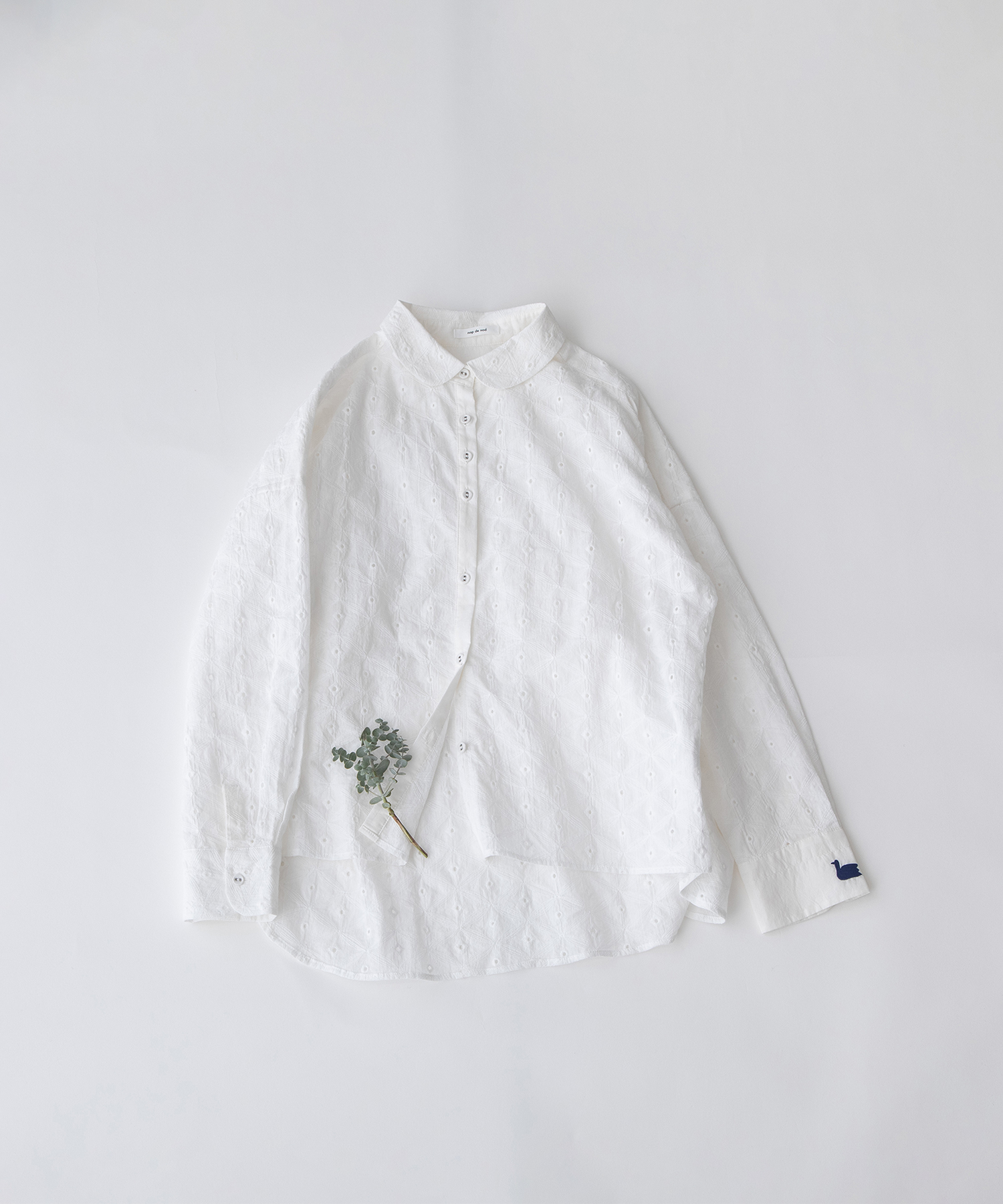 エンブロイダリーレースシャツ