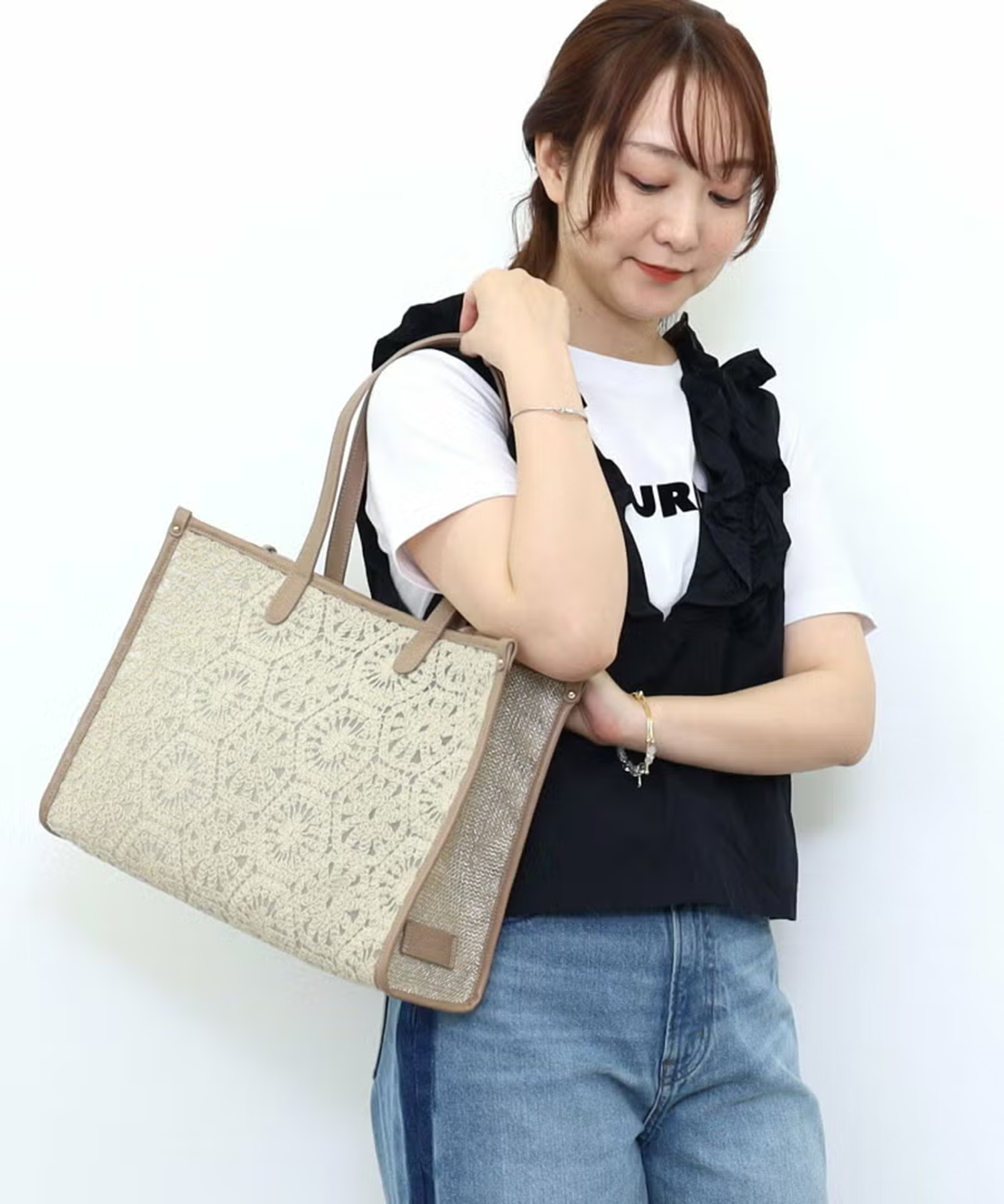 ｌｉｚｚｙ　メッシュコンビトートバッグ／Ａ４対応