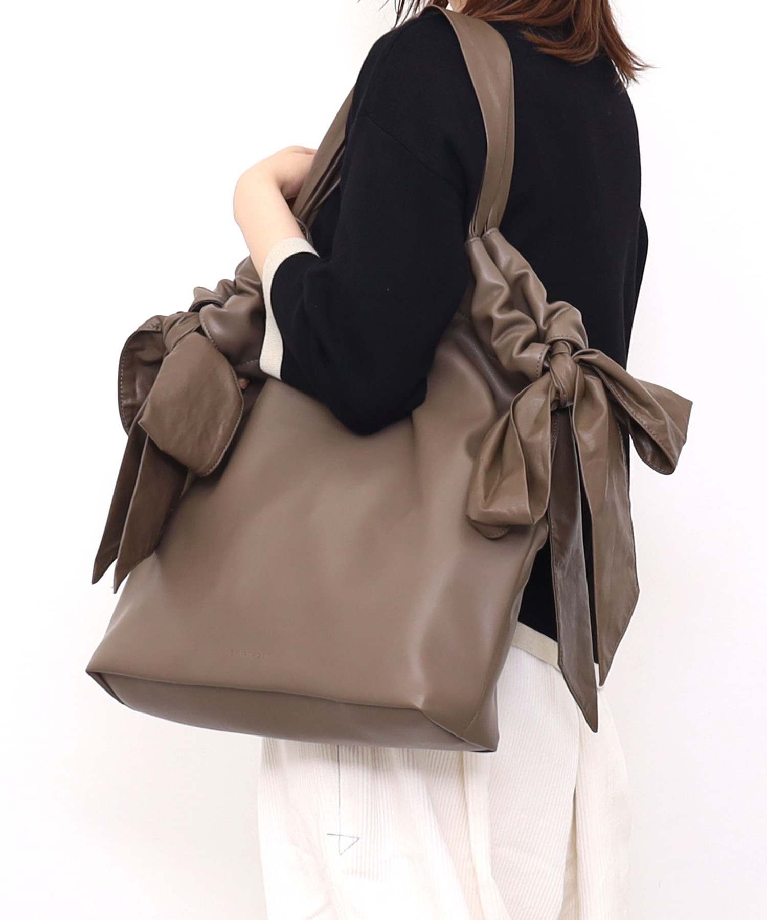 【OUTLET SALE】SMIRNASLI サミールナスリ 【結びハンドルトートバッグ】