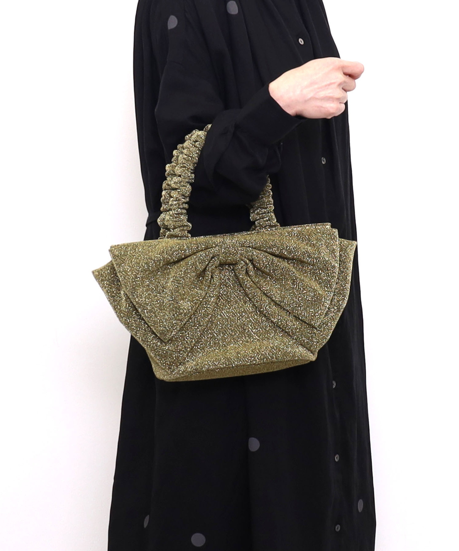 【OUTLET SALE】SMIRNASLI サミールナスリ 【ラメリボントートバッグ】