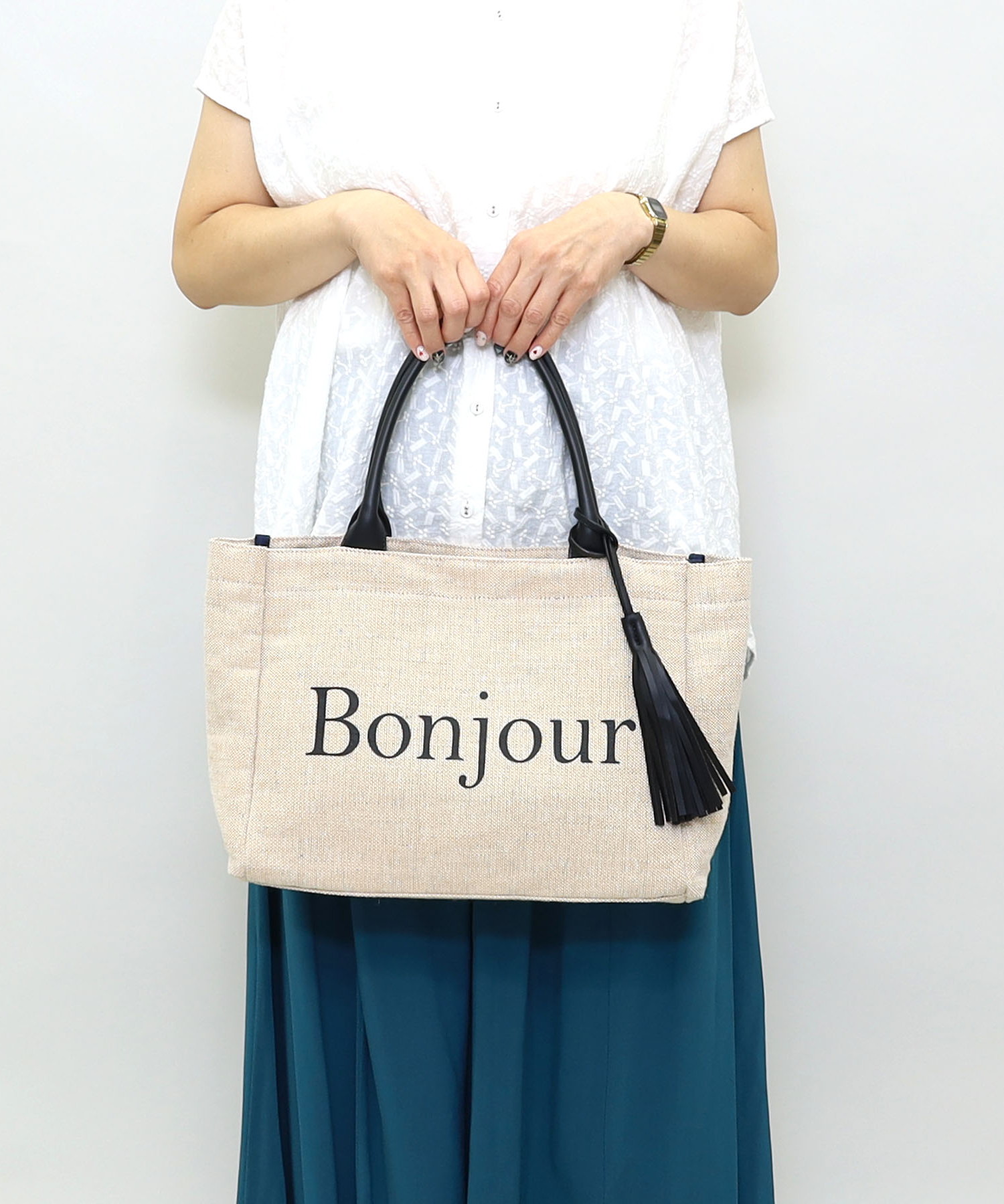 世界のあいさつロゴプリントバッグ／Ａ４対応