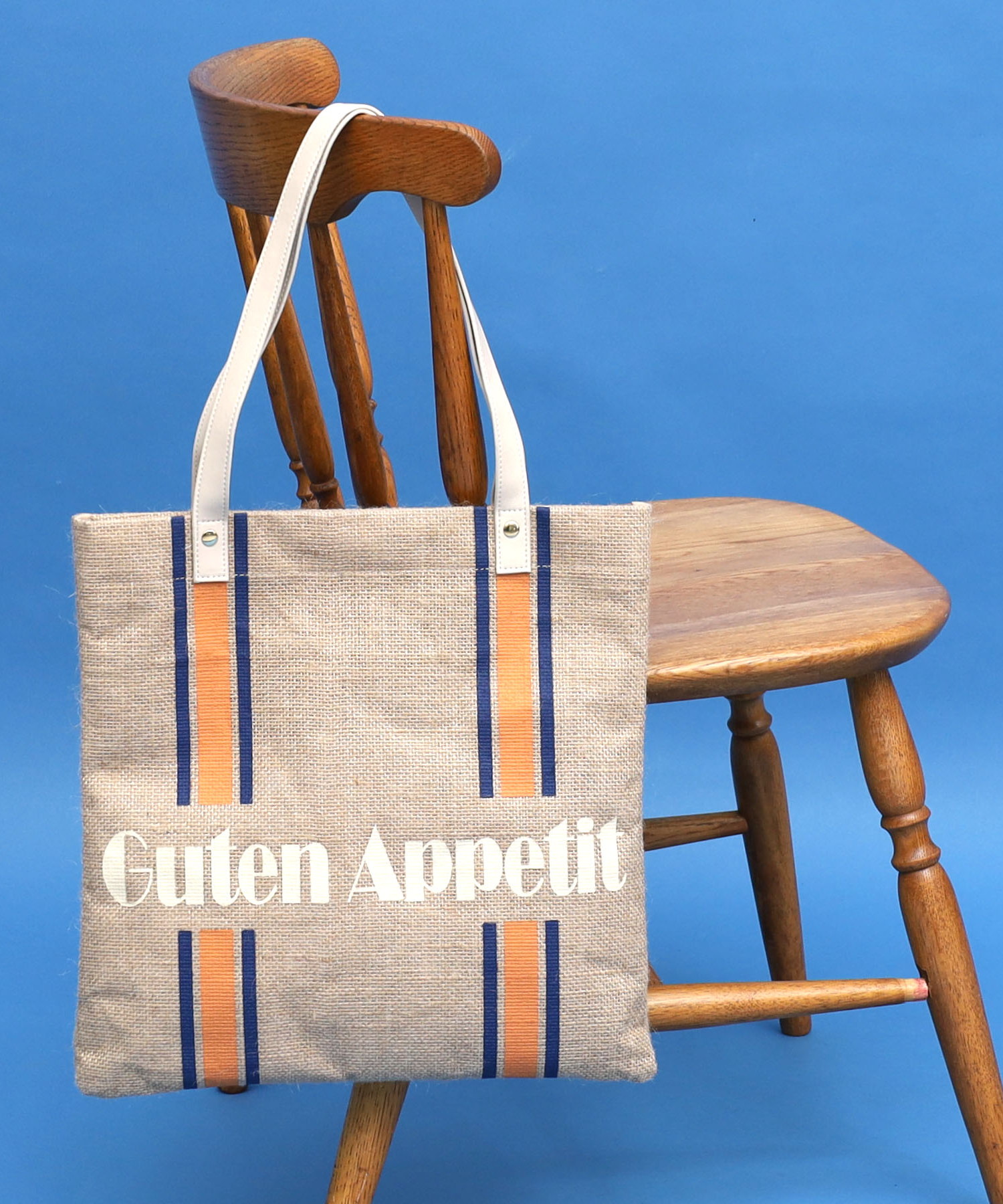 世界のいただきますロゴプリントバッグ／Ａ４対応