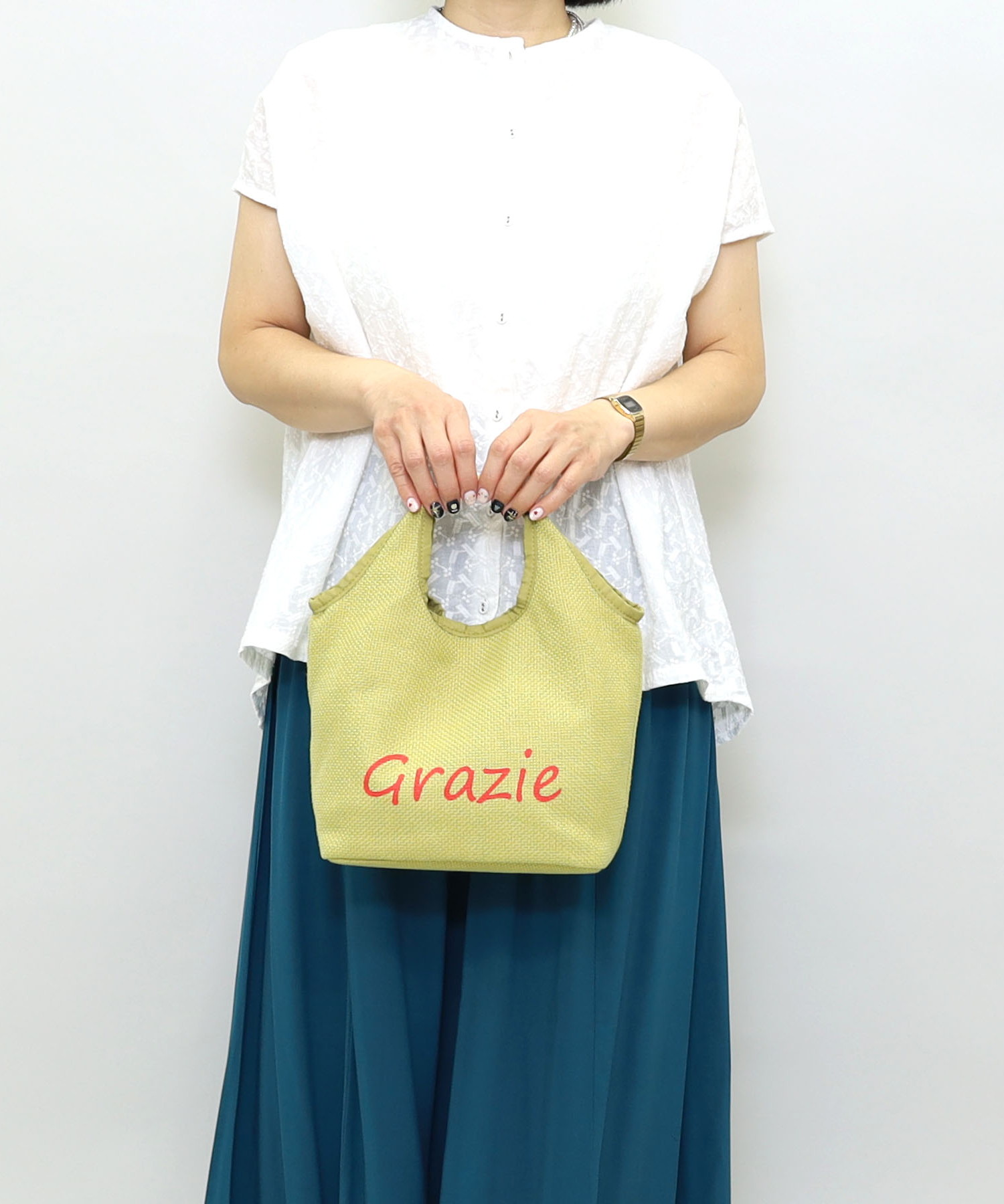 世界のありがとうロゴプリントバッグ