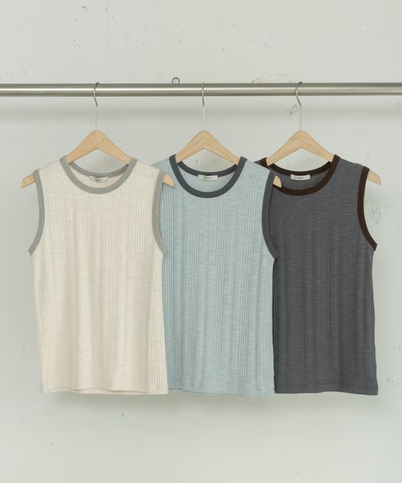 配色バインダータンクトップ