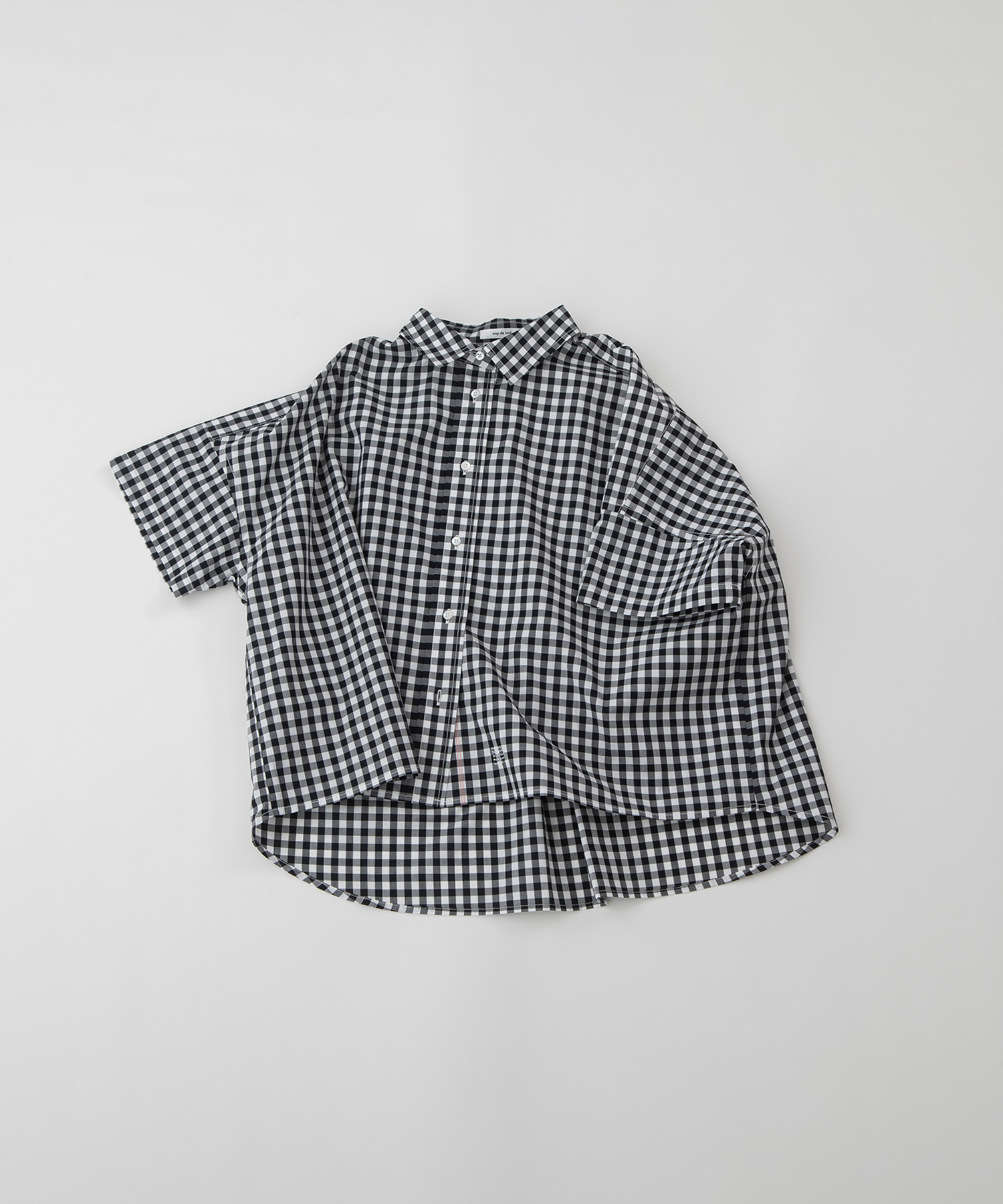 Ciel後ろボタンダウン半袖シャツ