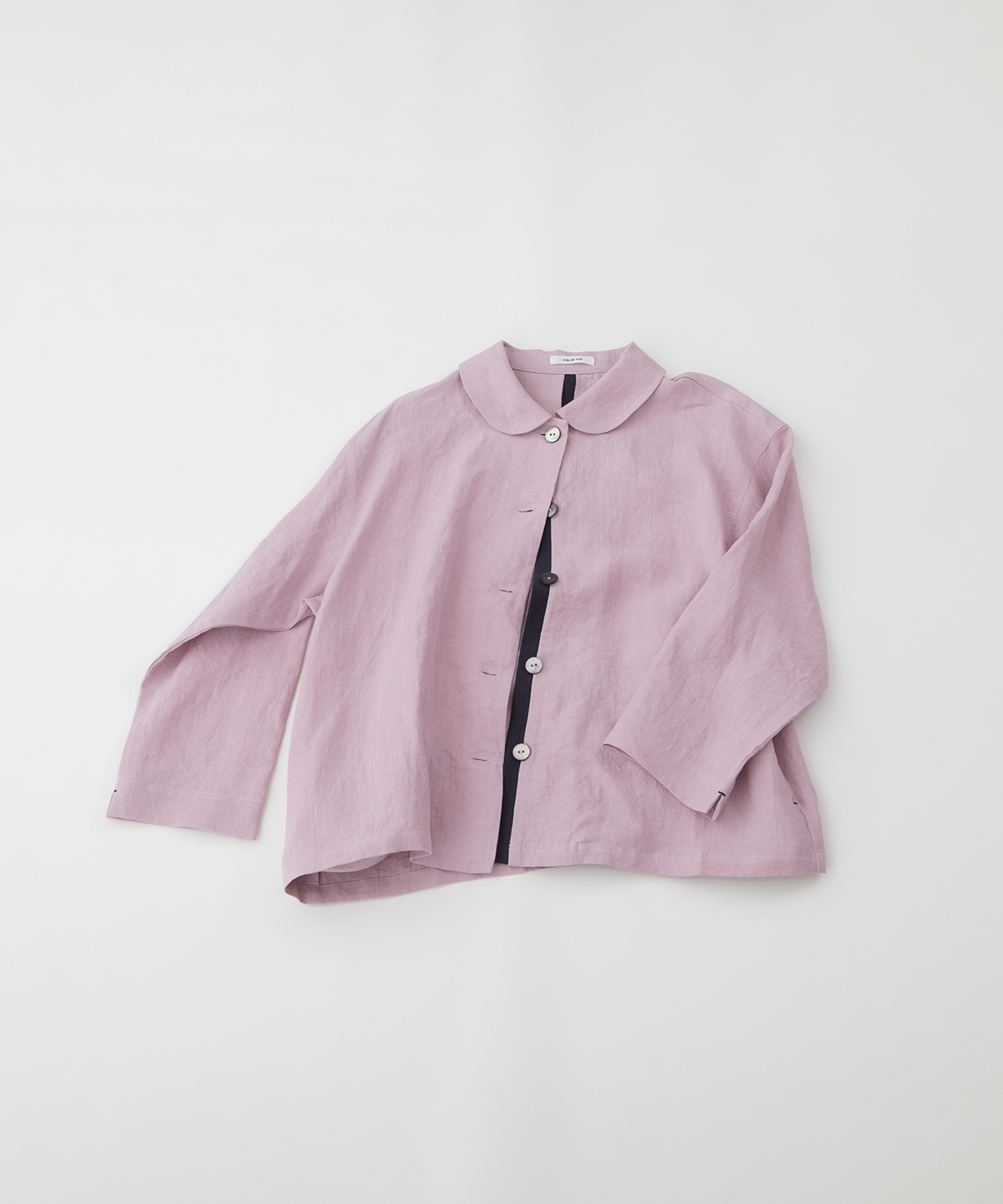 Rondeヘンプ後ろラインシャツ