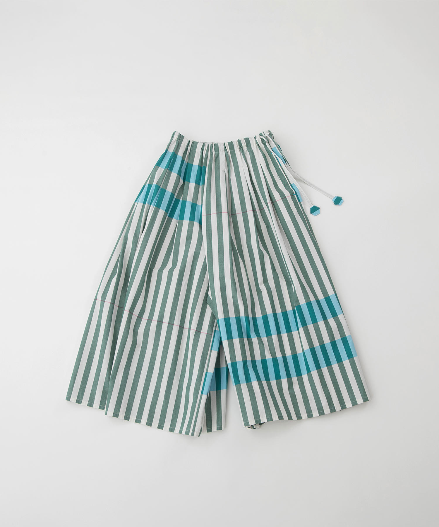 パネルストライプキュロットスカート