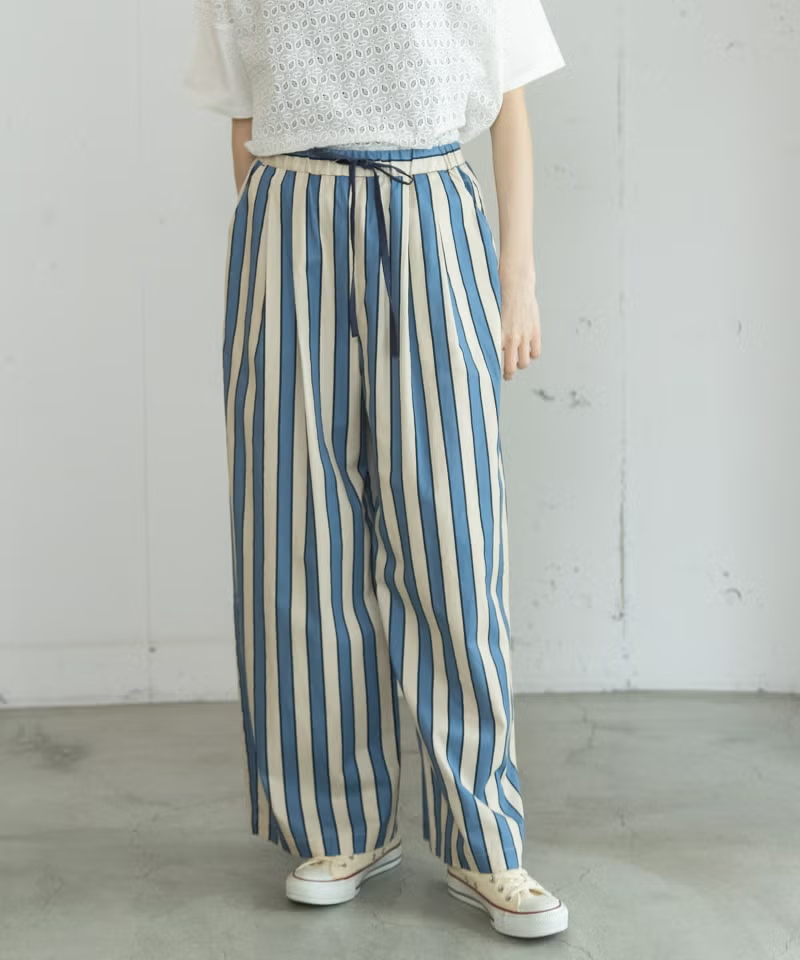 オリジナルストライプタックパンツ