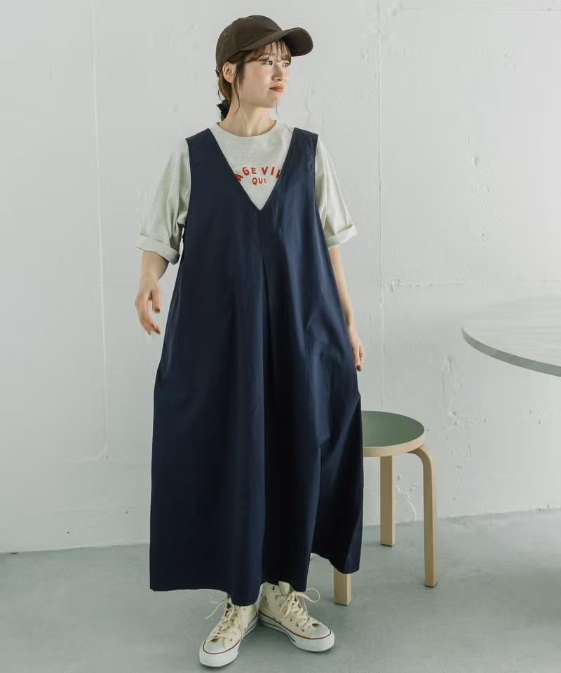 2wayネックワンピース