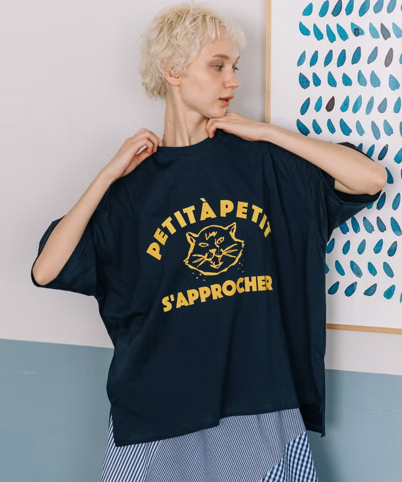 WILDCATプリントワイドTee