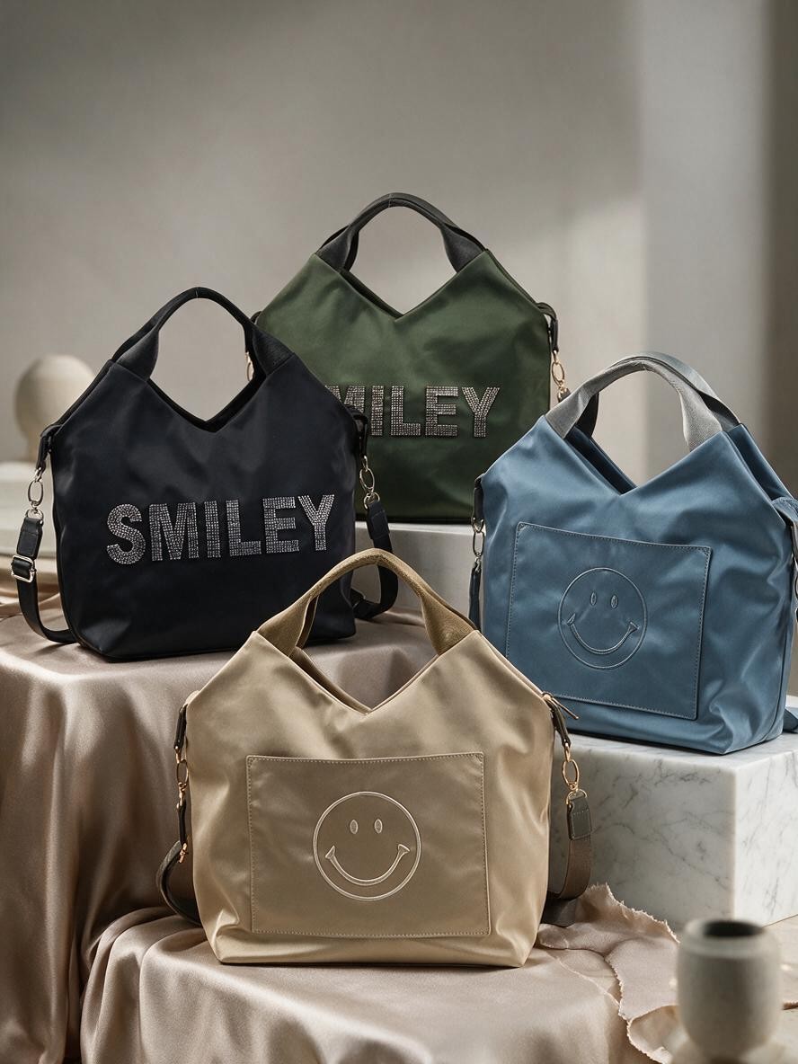 ＳＭＩＬＥＹ　ビーズ刺繍２ＷＡＹトートバッグ